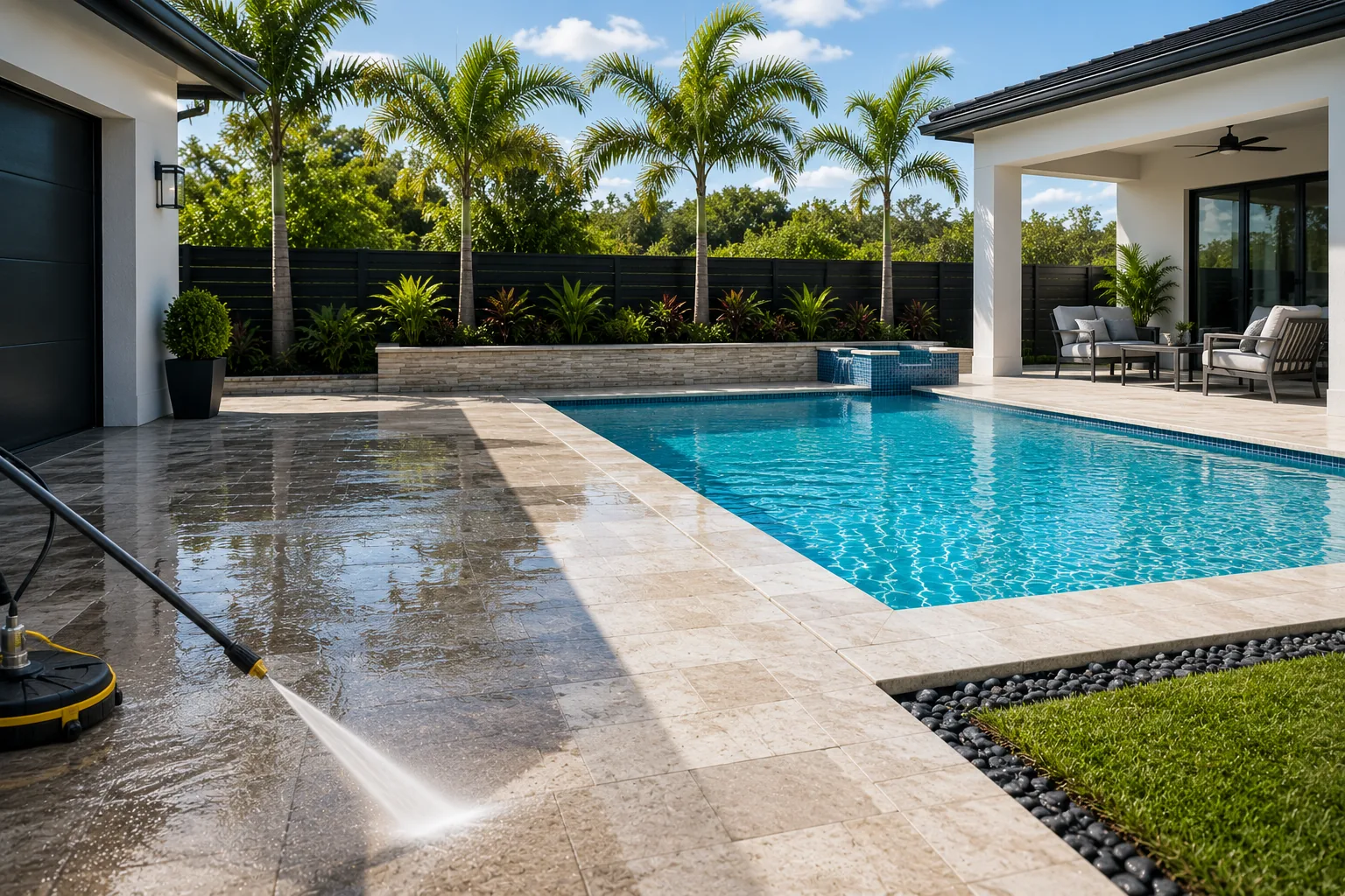 Piscinas limpias y Pressure Washing